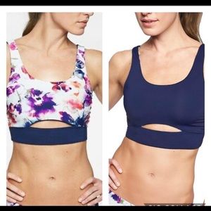 Athleta watercolor reversible scoop bikini